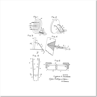 Archery Target Stand Vintage Patent Hand Drawing Posters and Art